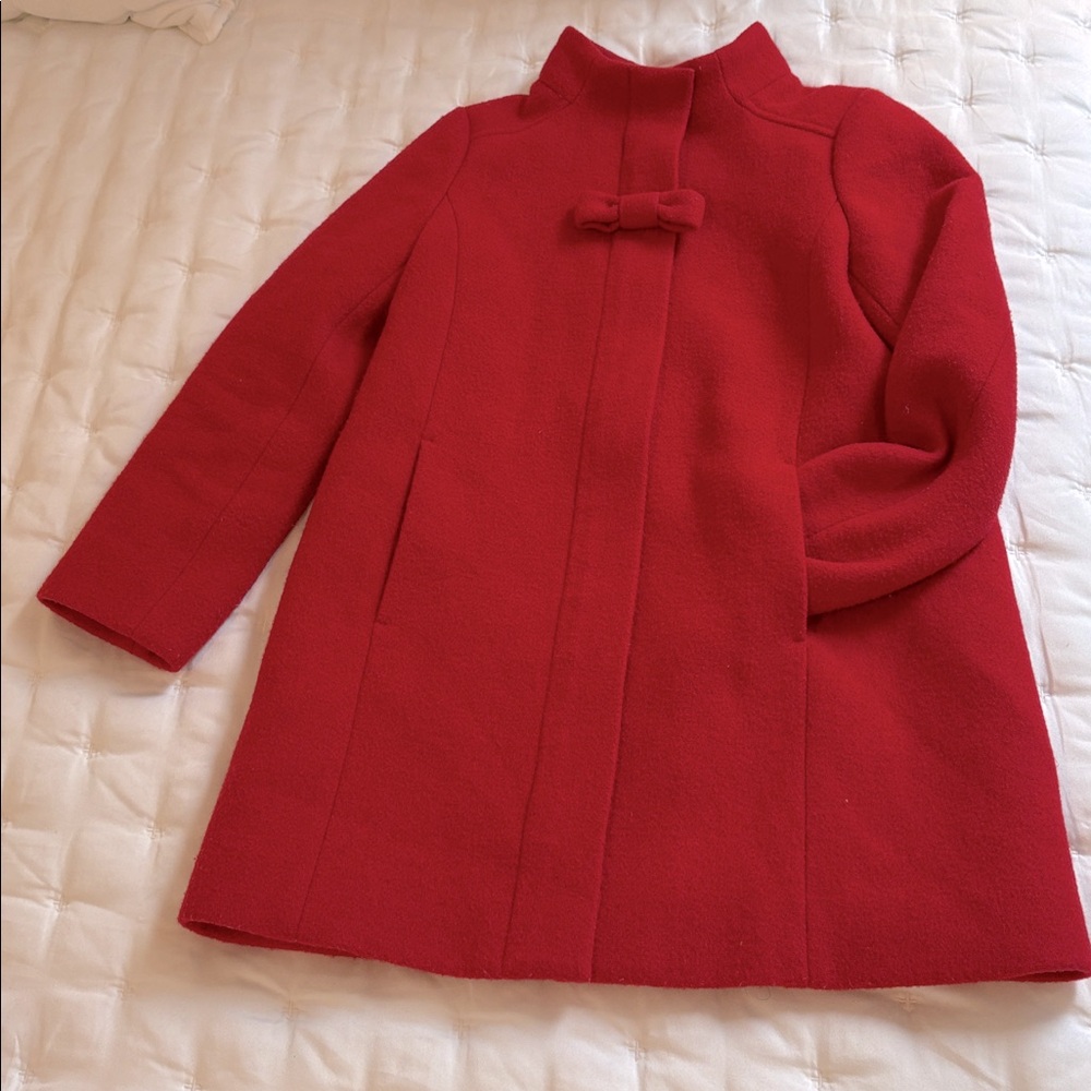Crewcuts Red Wool Coat